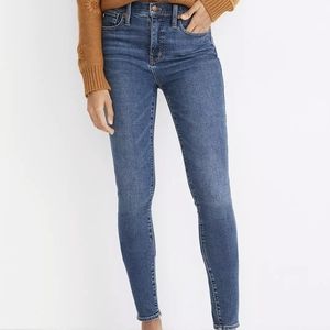 Madewell 10" high rise tencel skinny jeans